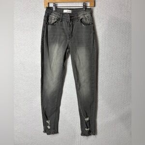 Kancan Grey Distressed Jeans Size 7